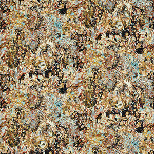 Clarke And Clarke Fabric Aubrey Velvet Noir/Mineral F1646/03.CAC.0