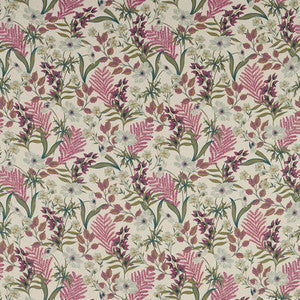 Clarke And Clarke Fabric Hazelbury Linen Coral F1648/01.CAC.0