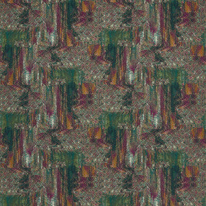 Clarke And Clarke Fabric Hillcrest Velvet Forest/Raspberry F1649/01.CAC.0