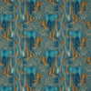Clarke And Clarke Fabric Hillcrest Velvet Teal/Spice F1649/05.CAC.0