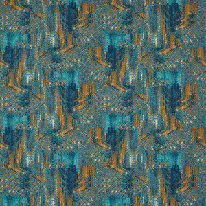 Clarke And Clarke Fabric Hillcrest Velvet Teal/Spice F1649/05.CAC.0