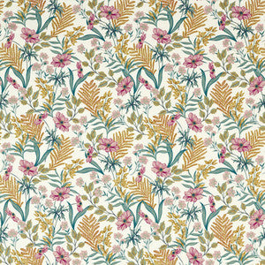 Clarke And Clarke Fabric Hazelbury Summer F1650/03.CAC.0