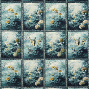 Clarke And Clarke Fabric Artus Denim Ochre F1651/01.CAC.0