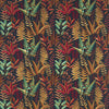 Clarke And Clarke Fabric Bracken Russet Aqua Emb F1654/03.CAC.0