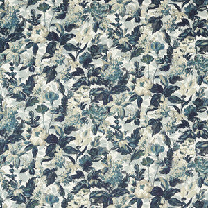 Clarke And Clarke Fabric Lilum Denim Ivory F1655/01.CAC.0