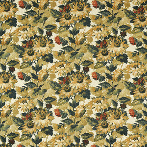 Clarke And Clarke Fabric Sunforest Olive Russet F1660/03.CAC.0