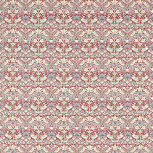 Clarke And Clarke Fabric Strawberry Thief Plum F1678/03.CAC.0