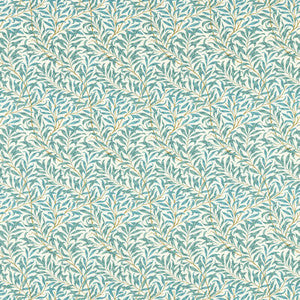 Clarke And Clarke Fabric Willow Boughs Teal F1679/05.CAC.0
