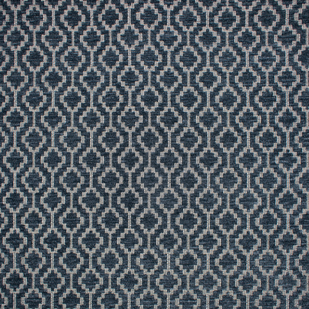 F1679 Indigo by Greenhouse Designer Fabric 100% Polyester China 45,000 double rubs </p><p>Repeat: 2" H, 2" V 57" - Swanky Fabrics -