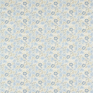 Clarke And Clarke Fabric Mallow Denim/Ivory F1680/03.CAC.0