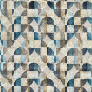 Clarke And Clarke Fabric Delaunay Denim F1682/01.CAC.0