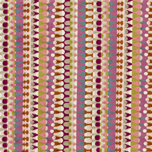 Clarke And Clarke Fabric Orpheus Magenta Peacock F1687/02.CAC.0