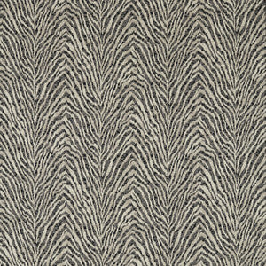 Clarke And Clarke Fabric Manda Noir/Linen F1712/03.CAC.0