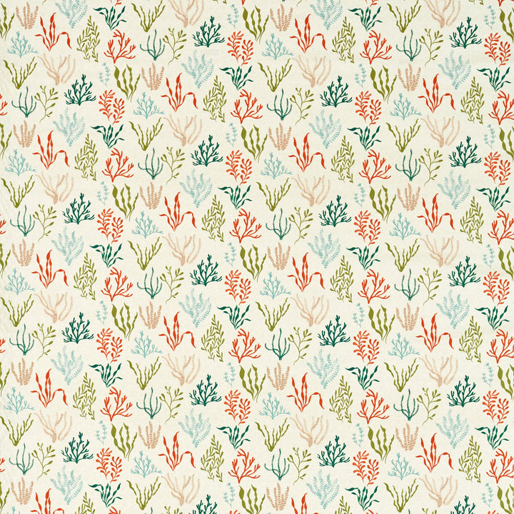 Clarke & Clarke Fabric Portside - Coral/Mineral