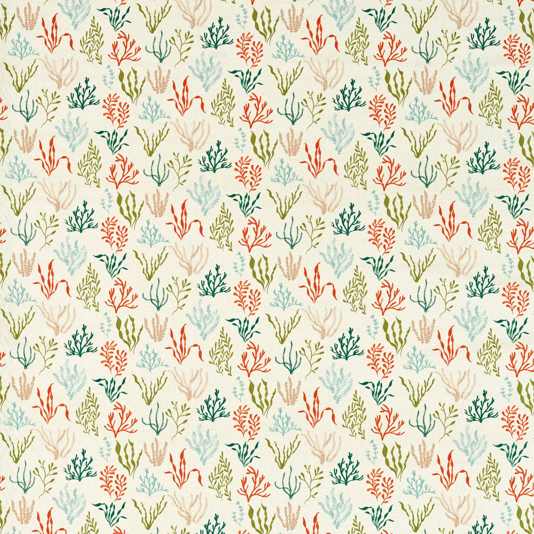 Clarke & Clarke Fabric Portside - Coral/Mineral