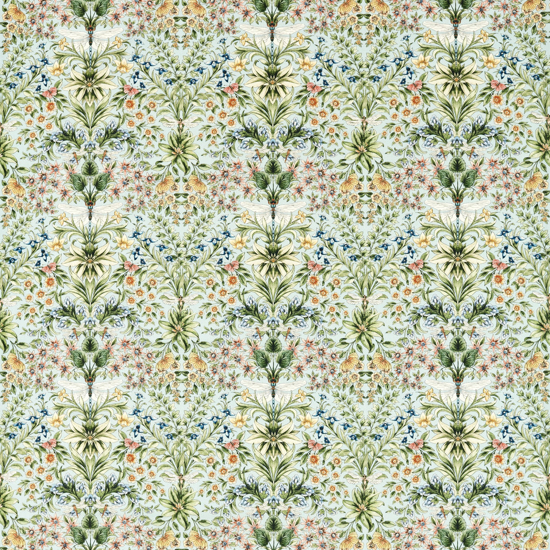 Clarke & Clarke Fabric Mirabell - Seaglass