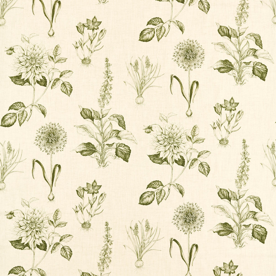Clarke & Clarke Fabric Roseraie - Sage