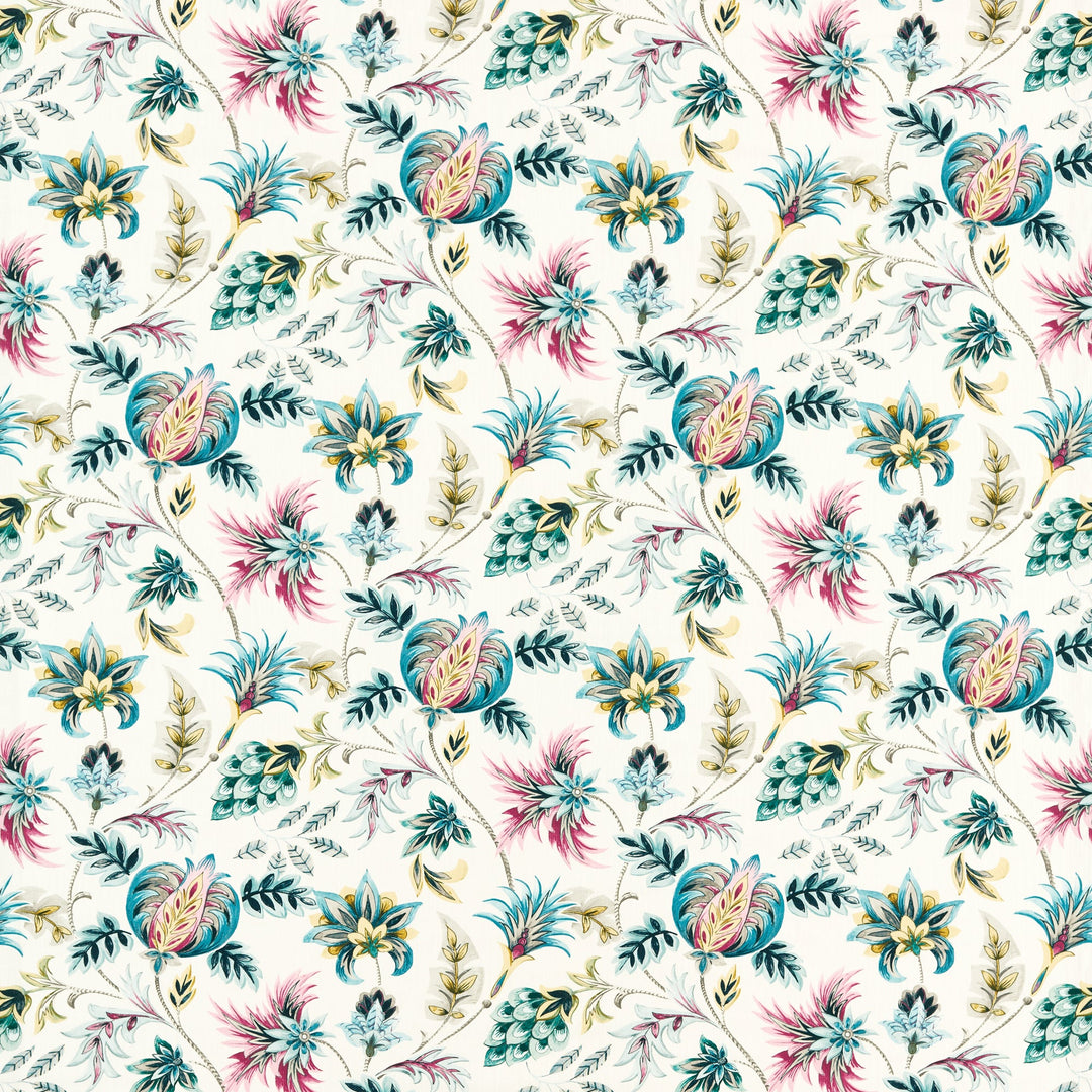 Clarke & Clarke Fabric Sizergh - Teal Berry