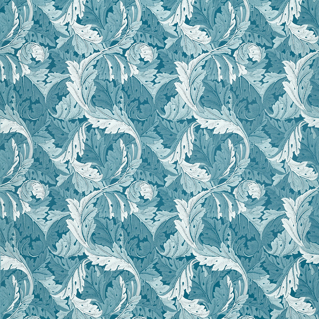 Clarke & Clarke Fabric Acanthus Jacquard - Denim
