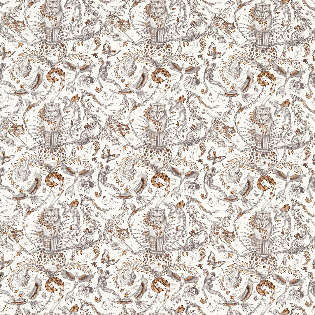 Clarke & Clarke Fabric Bosque Dreams - Bronze