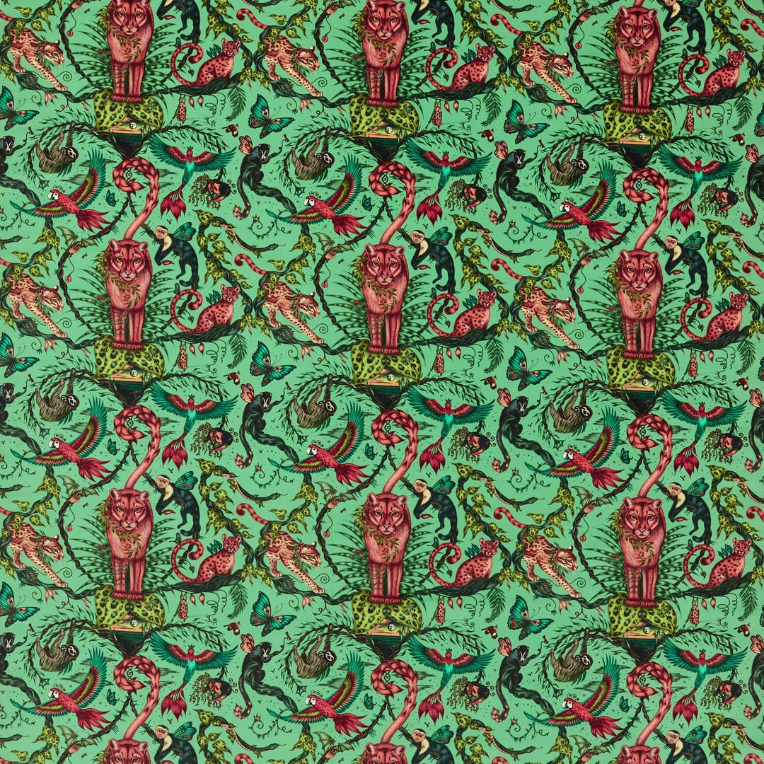 Clarke & Clarke Fabric Bosque Dreams Velvet - Aquamarine