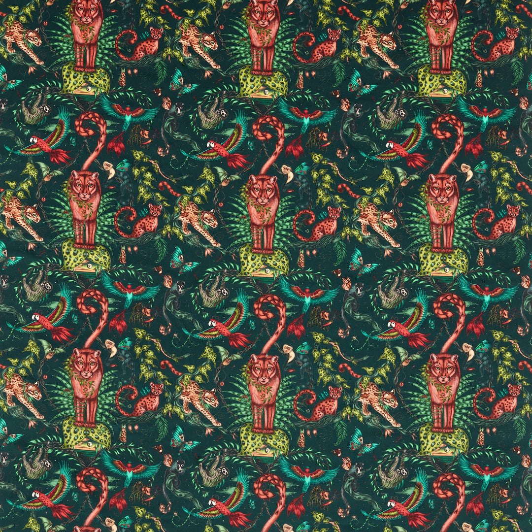Clarke & Clarke Fabric Bosque Dreams Velvet - Forest