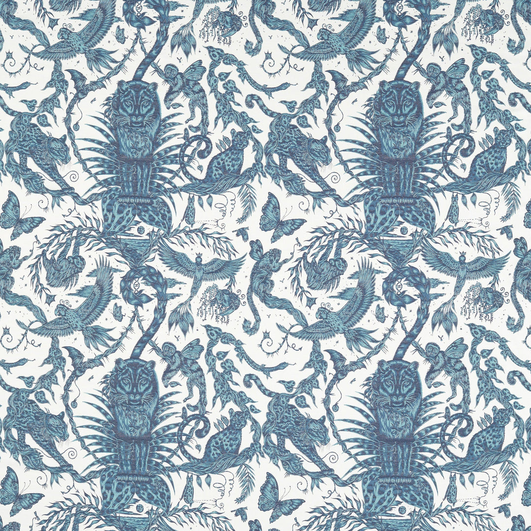 Clarke & Clarke Fabric Bosque Dreams Jacquard - Ink