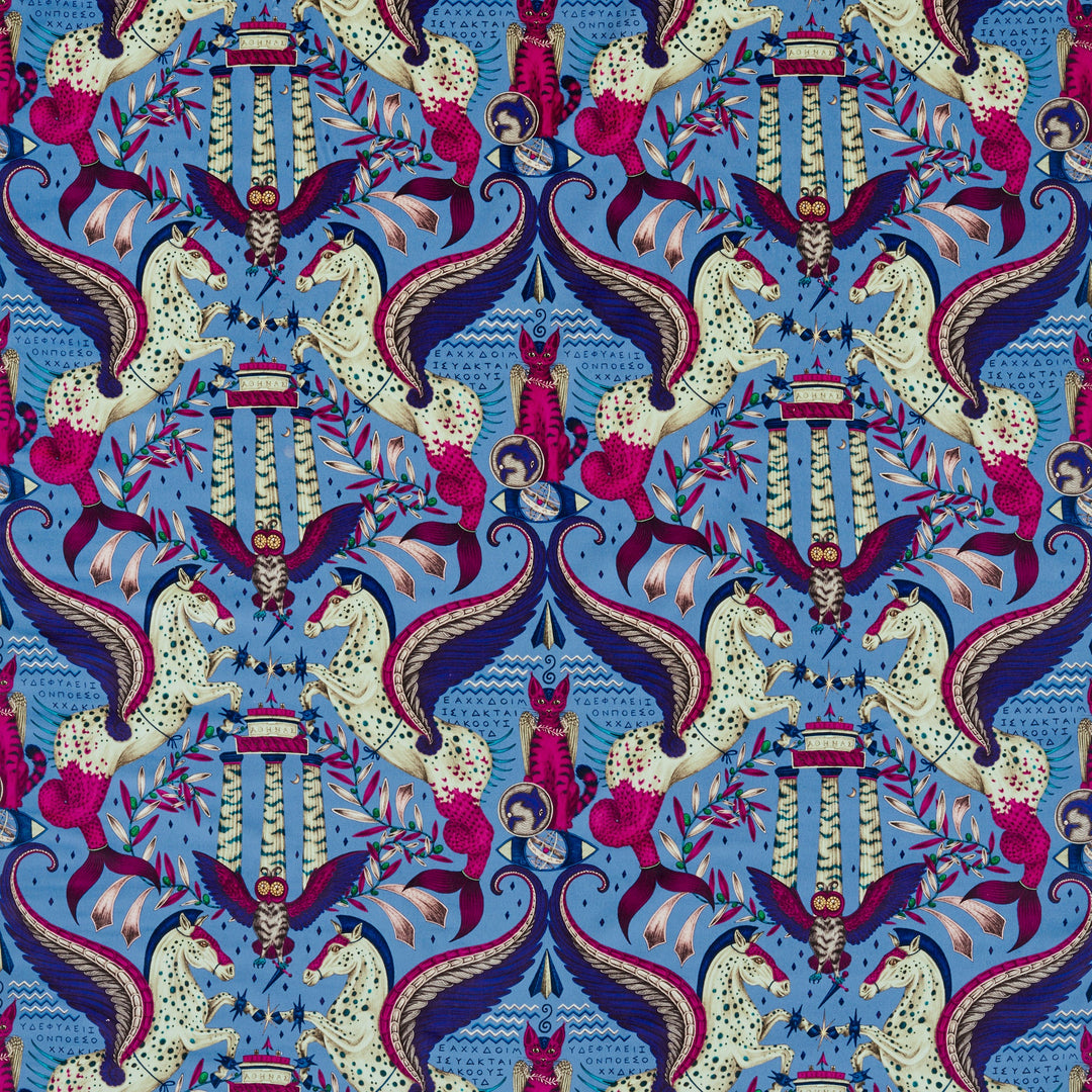 Clarke & Clarke Fabric Odyssey Mythos Velvet - Periwinkle
