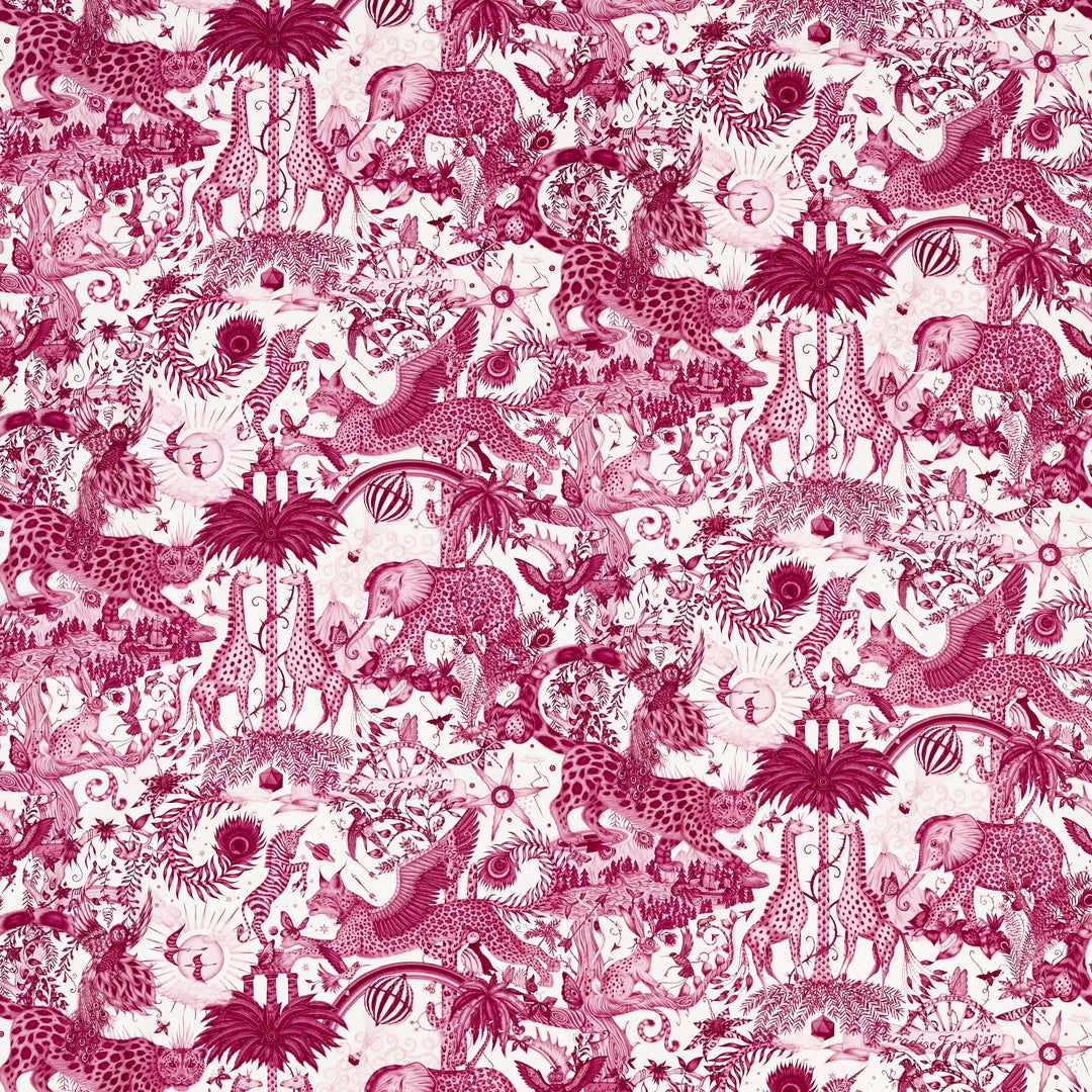 Clarke & Clarke Fabric Paradise Lost - Pink