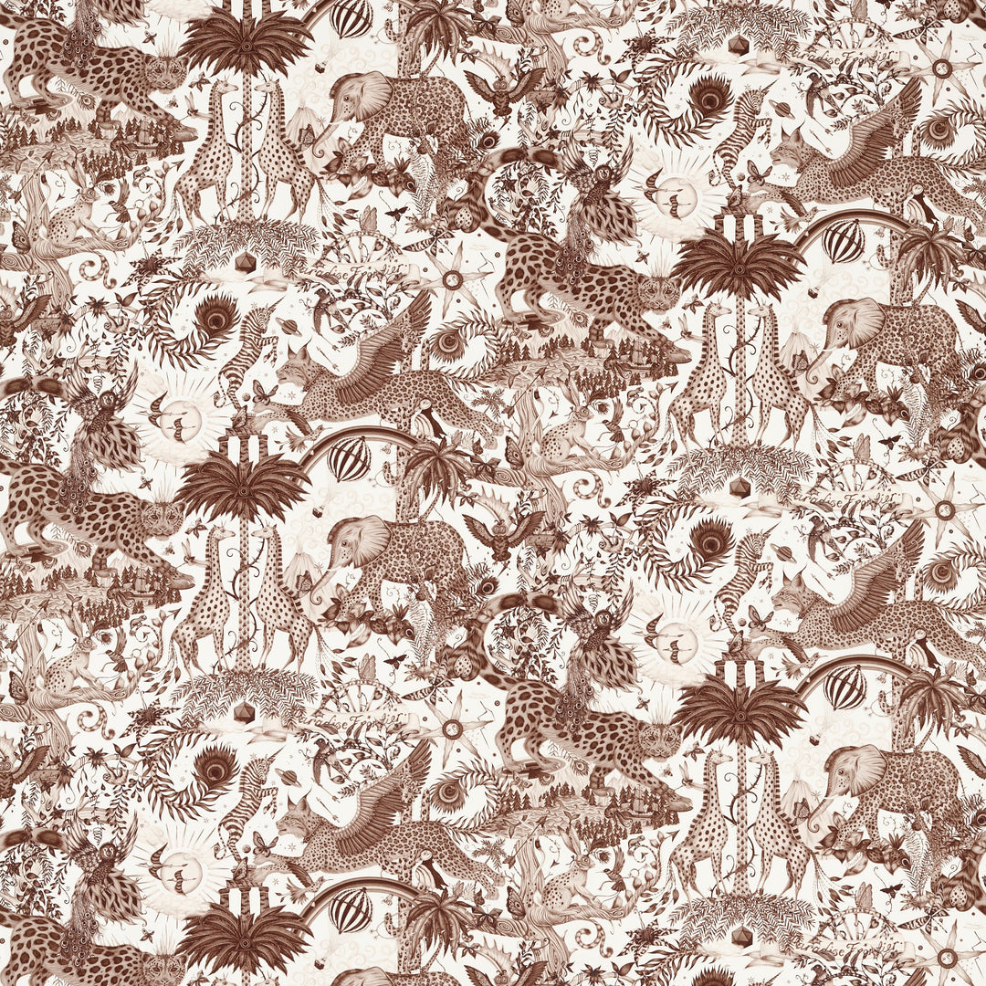 Clarke & Clarke Fabric Paradise Lost - Sepia