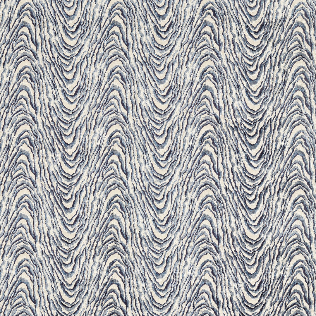 Clarke & Clarke Fabric Delvoye Velvet - Ink