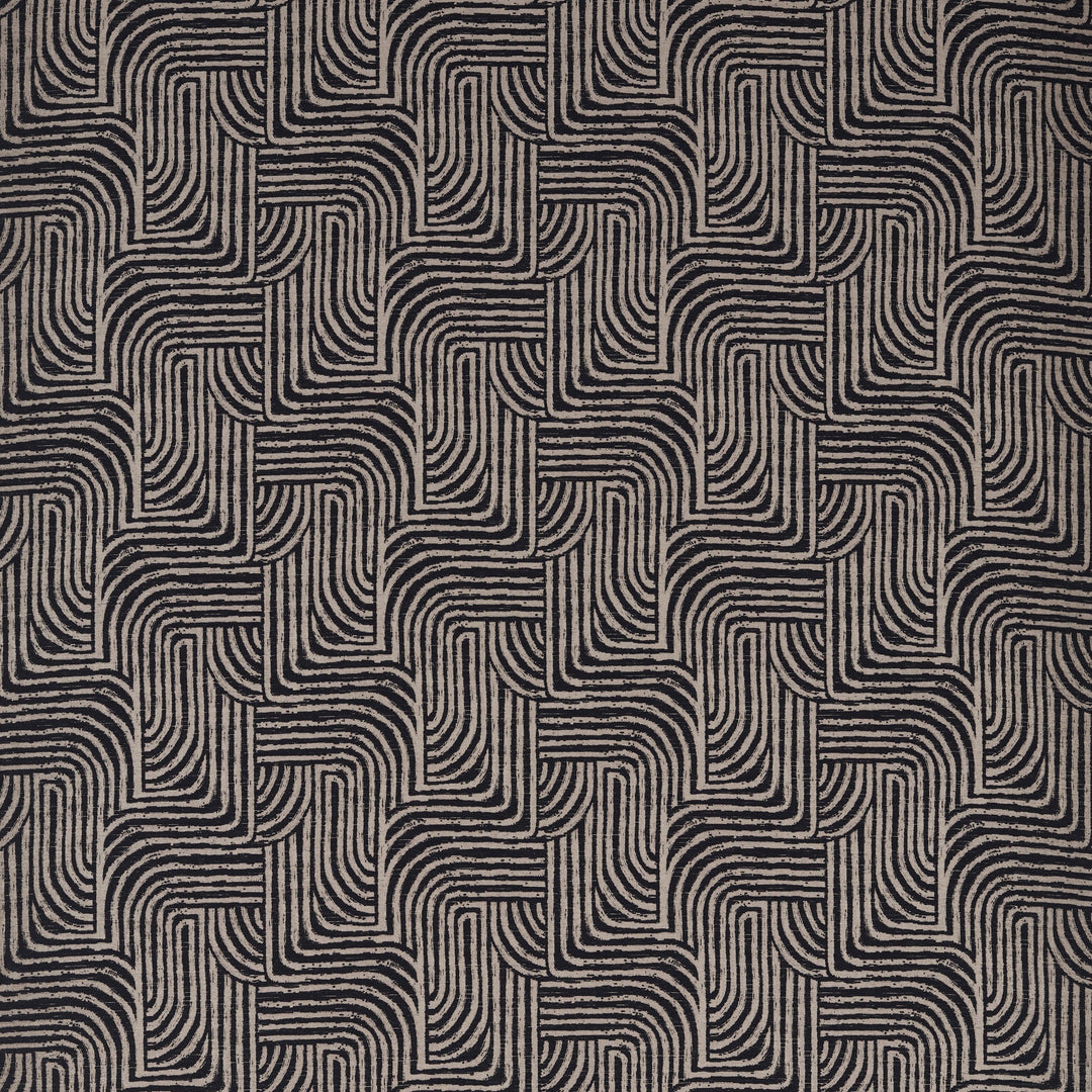 Clarke & Clarke Fabric Gormley Jacquard - Noir