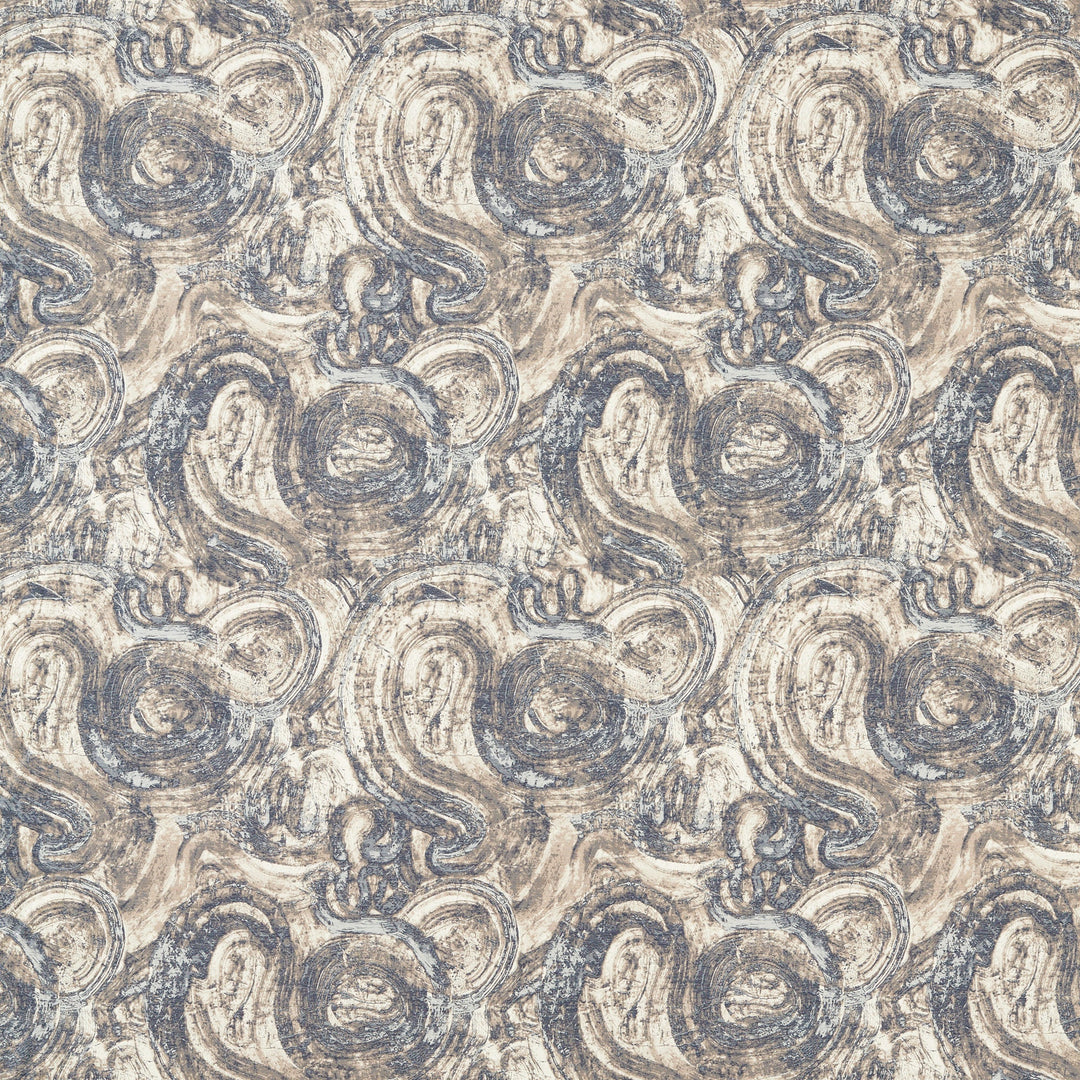 Clarke & Clarke Fabric Hatoum Jacquard - Ink