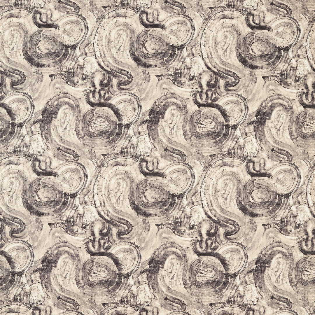 Clarke & Clarke Fabric Hatoum Jacquard - Noir