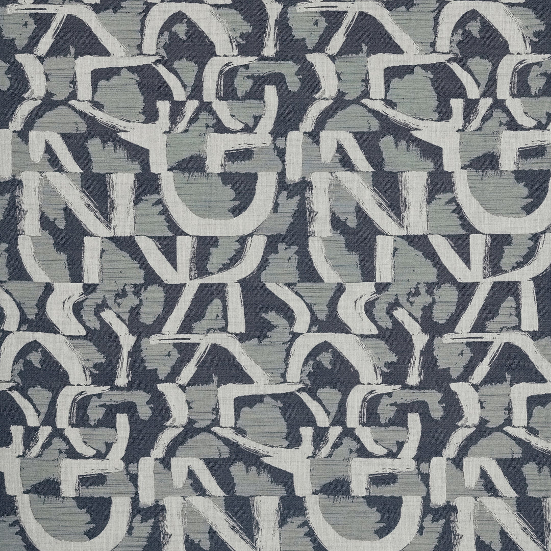 Clarke & Clarke Fabric Piero Jacquard - Ink