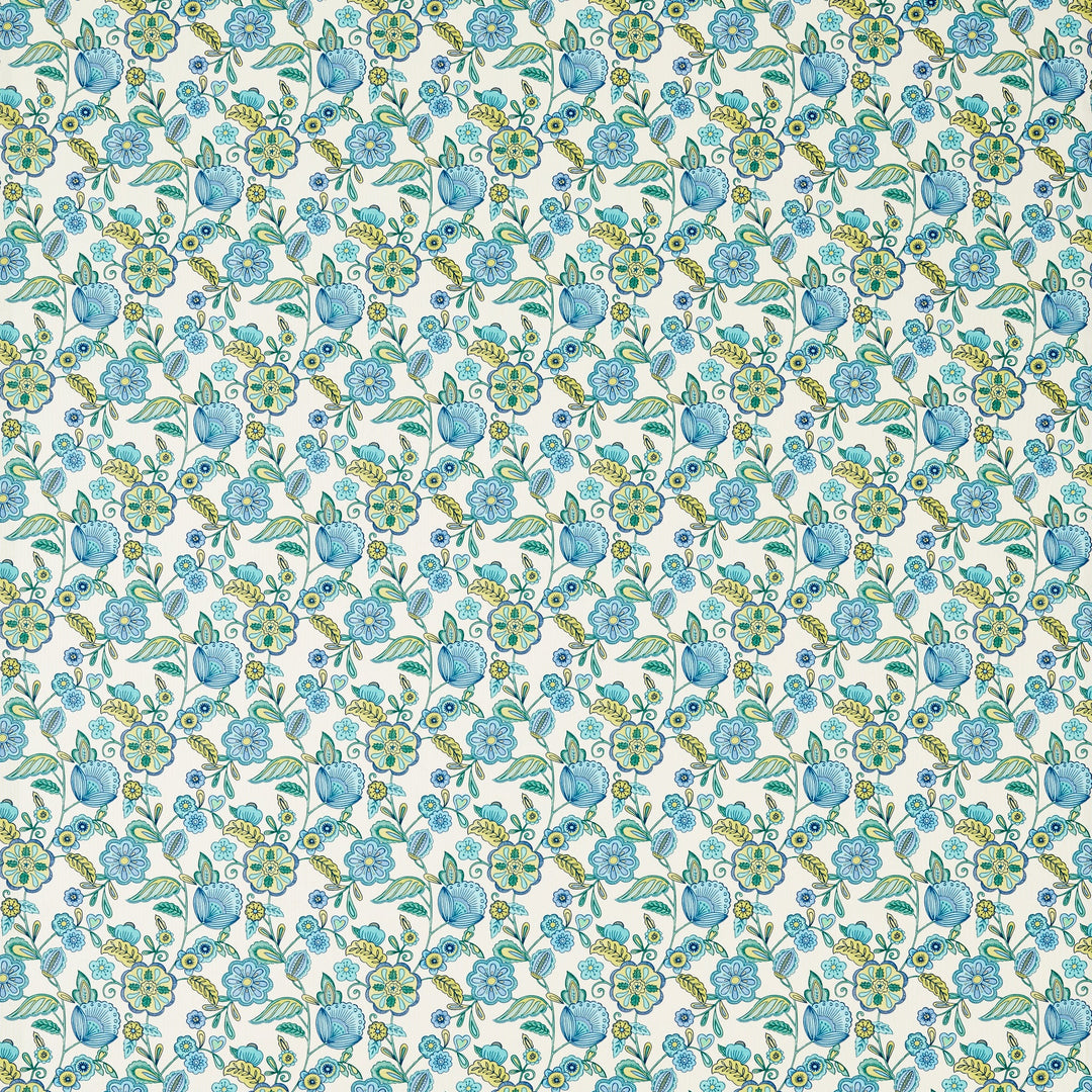 Clarke & Clarke Fabric Camellia - Cobalt