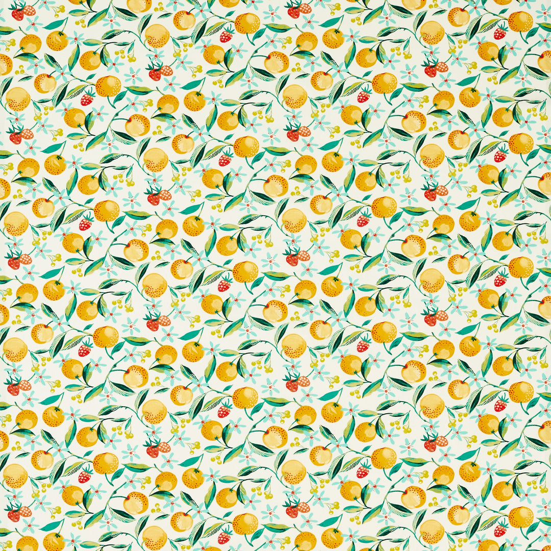 Clarke & Clarke Fabric Orange Blossom - Citron