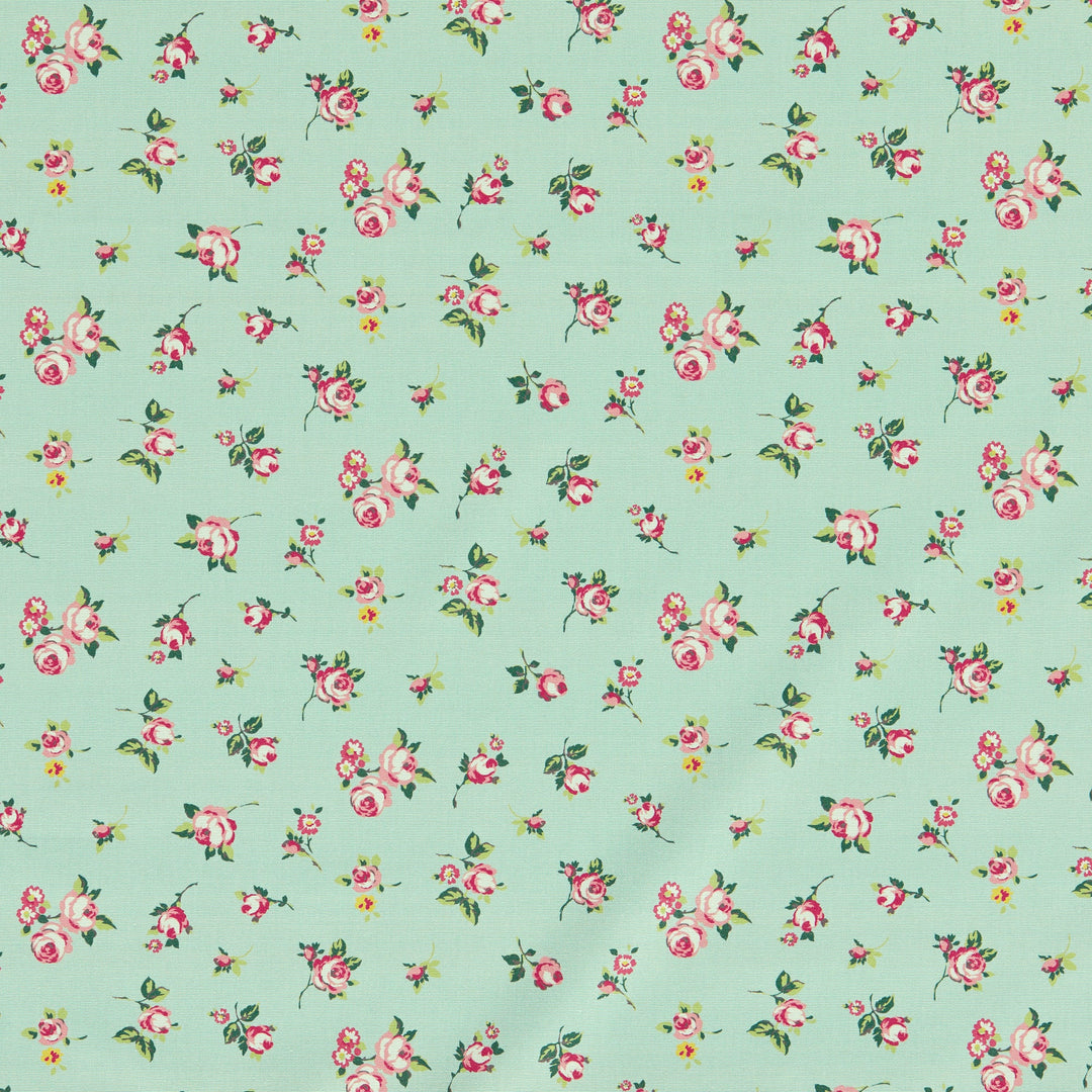 Clarke & Clarke Fabric Rosebud - Mineral