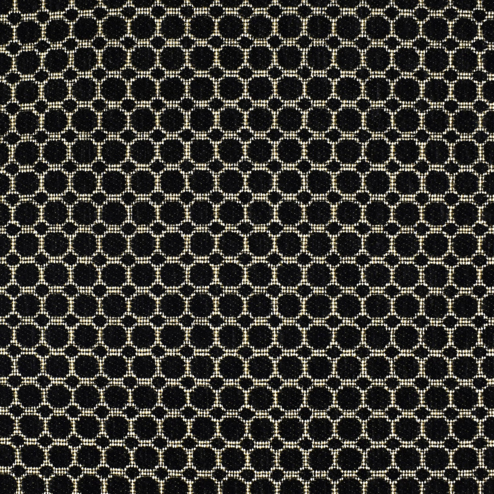 F2240 Jet by Greenhouse Designer Fabric 100% Polyester China 45,000 </p><p>Repeat: 1.5" H, 1.5" V 57" - Swanky Fabrics -
