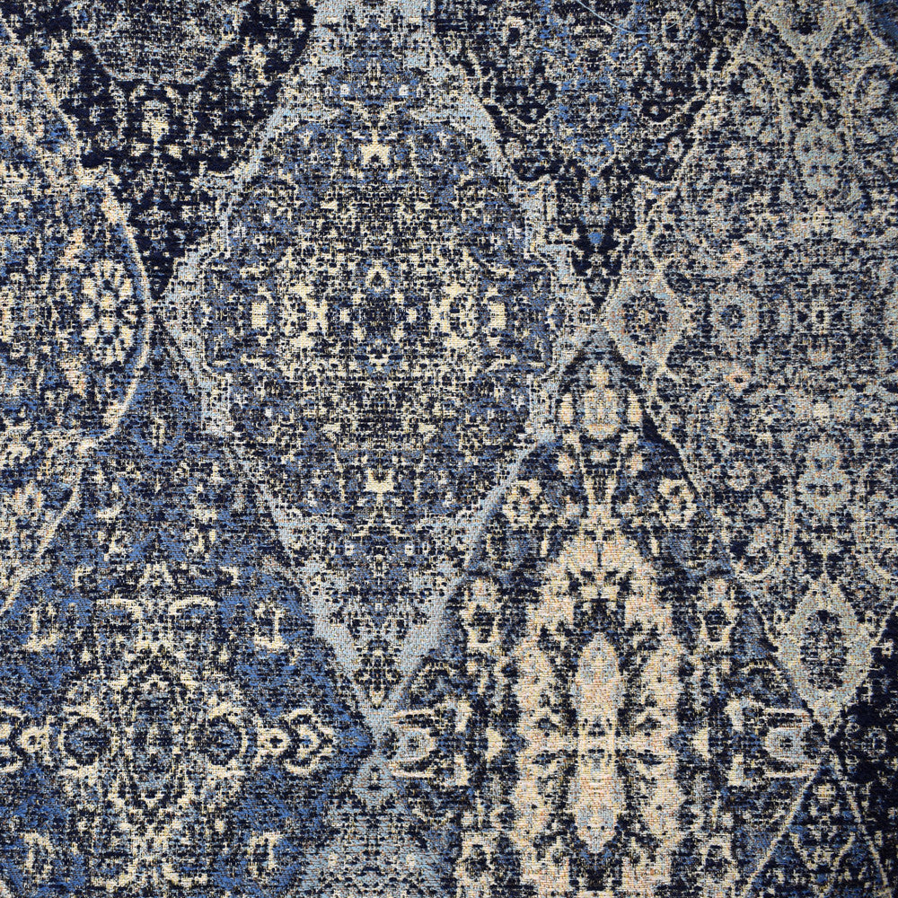 F2308 Indigo by Greenhouse Designer Fabric 100% Polyester China 50,000 double rubs </p><p>Repeat: 28.25" H, 27" V 56" - Swanky Fabrics -