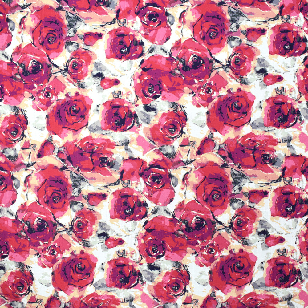 F2347 Rose by Greenhouse Designer Fabric E71: greenhouse HUES 100% Polyester China 40,000 double rubs </p><p>Repeat: 14" H, 14" V 56" - Swanky Fabrics -