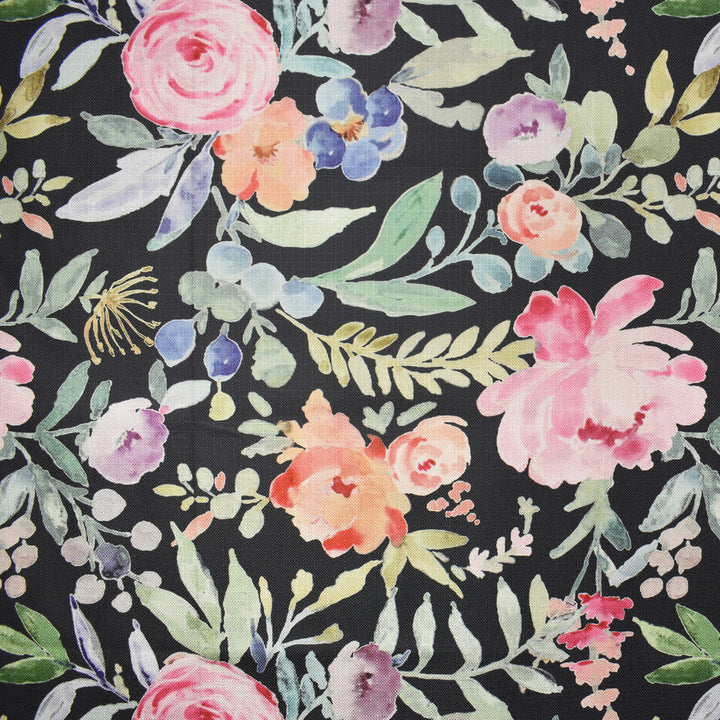 F2365 Black by Greenhouse Designer Fabric 100% Polyester China 40,000 double rubs </p><p>Repeat: 27.5" H, 27" V 55" - Swanky Fabrics -