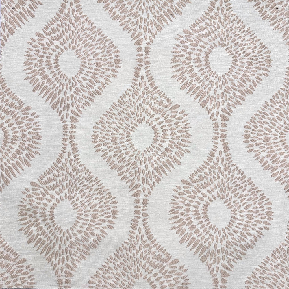 Emb By Lomasi B Porridge by Europatex Designer Fabric Embroideries by Lomasi 70% Polyester, 15% Cotton, 15% Linen 9.71" H, 9.89" V 54.00 inches - Swanky Fabrics -