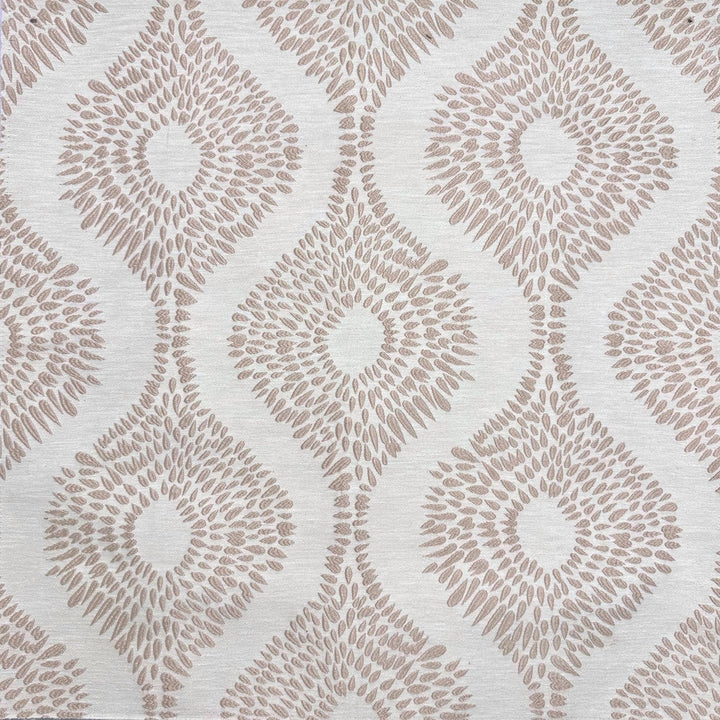 Emb By Lomasi B Porridge by Europatex Designer Fabric Embroideries by Lomasi 70% Polyester, 15% Cotton, 15% Linen 9.71" H, 9.89" V 54.00 inches - Swanky Fabrics -