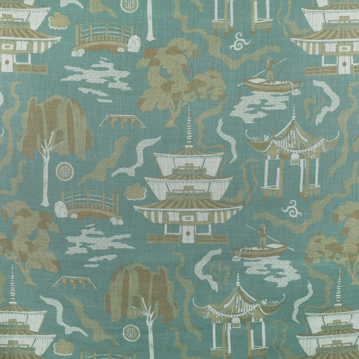 F2698 Zen by Greenhouse Designer Fabric 95% Polyester, 5% Linen China 50,000 </p><p>Repeat: 27" H, 27" V 58" - Swanky Fabrics -