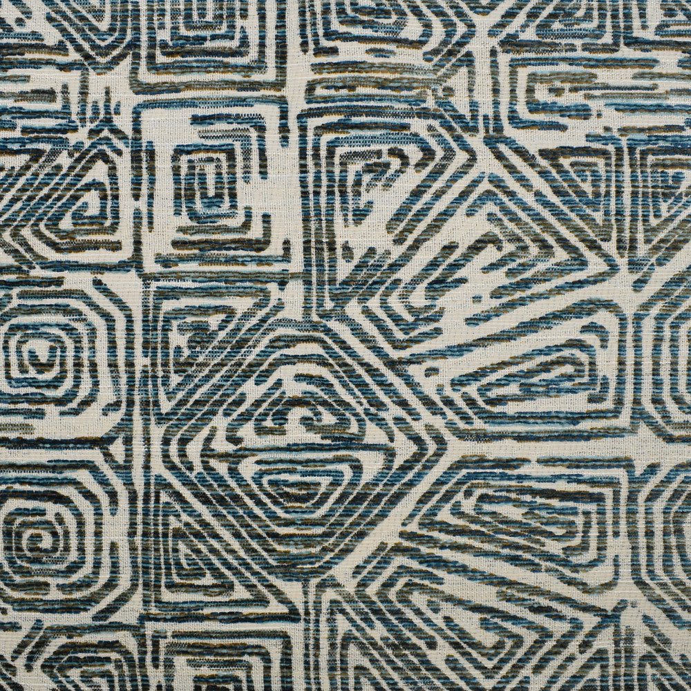 F2705 Cerulean by Greenhouse Designer Fabric 100% Polyester China 50,000 double rubs </p><p>Repeat: 14.25" H, 14.5" V 57" - Swanky Fabrics -