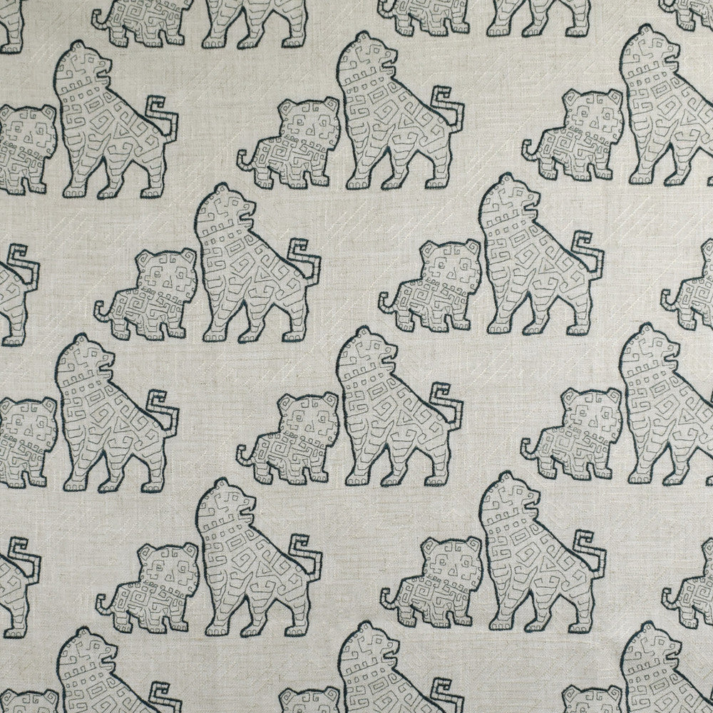 F2712 Aegean by Greenhouse Designer Fabric 95% Polyester, 5% Linen With 100% Rayon Embroidery China 9,000 </p><p>Repeat: 10.75" H, 11.75" V 60" - Swanky Fabrics -