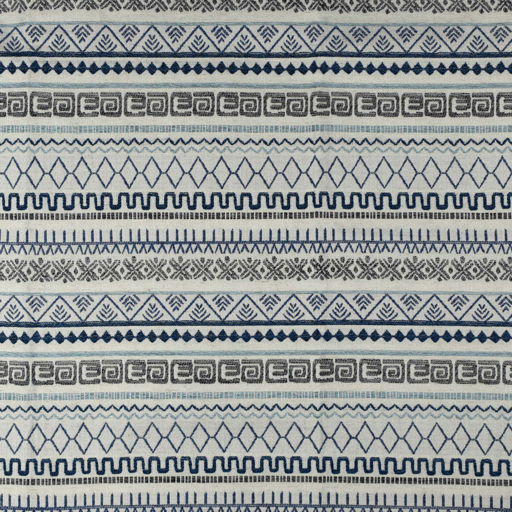 F2722 Sea by Greenhouse Designer Fabric 99% Polyester, 1% Linen China 53,000 double rubs </p><p>Repeat: 2.25" H, 14" V 57" - Swanky Fabrics -