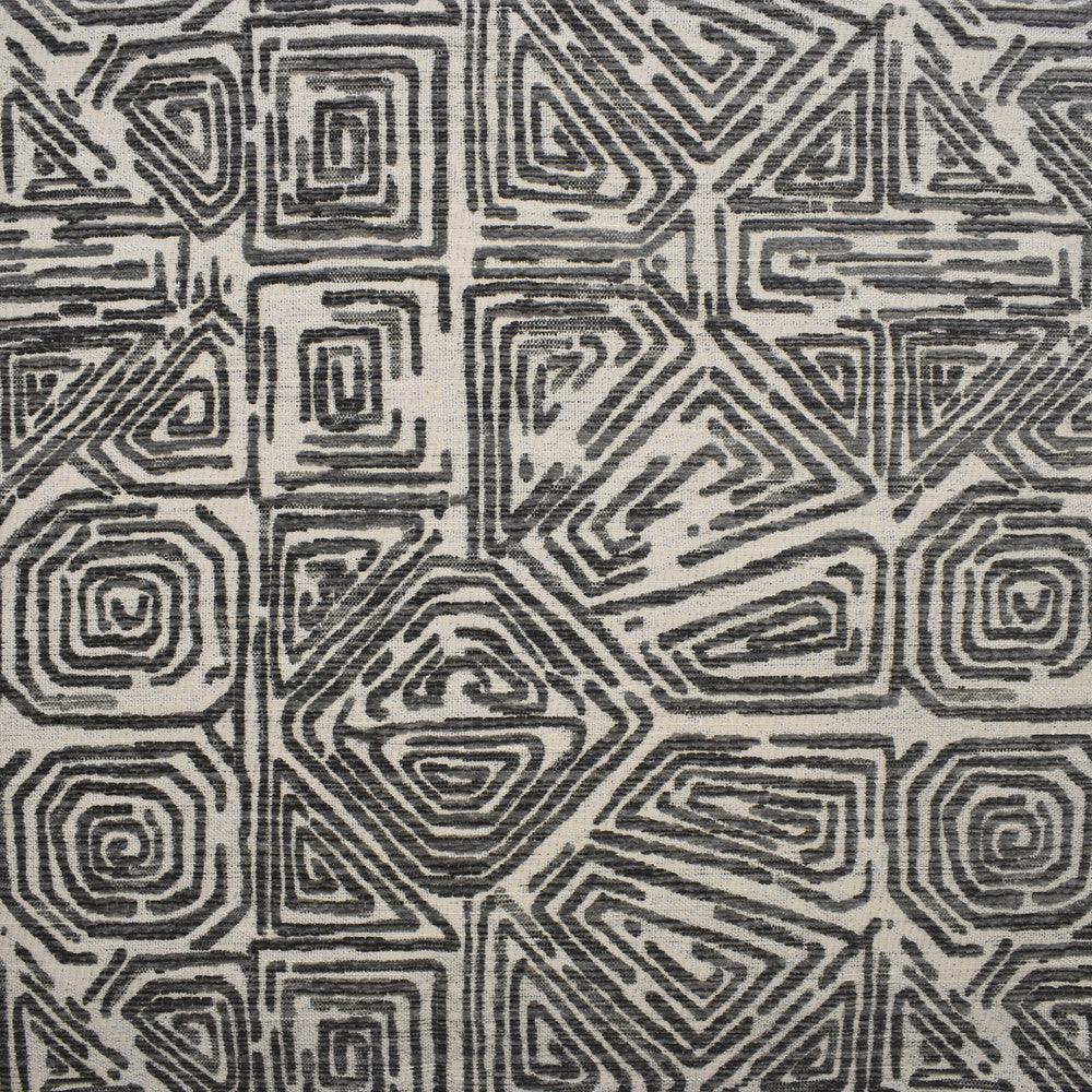 F2780 Grey by Greenhouse Designer Fabric 100% Polyester China 50,000 double rubs </p><p>Repeat: 14.25" H, 14.5" V 57" - Swanky Fabrics -