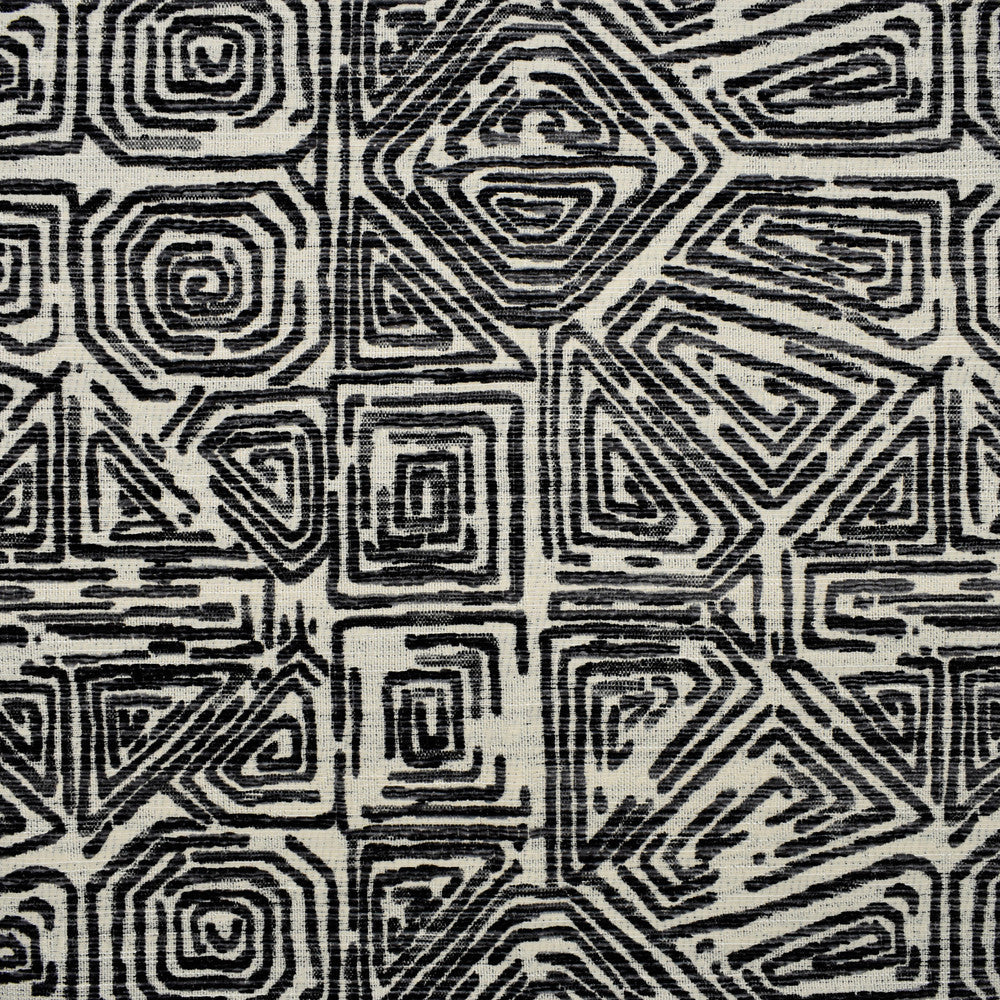 F2784 Black by Greenhouse Designer Fabric E83: greenhouse HUES 100% Polyester China 50,000 double rubs </p><p>Repeat: 14.25" H, 14.5" V 57" - Swanky Fabrics -